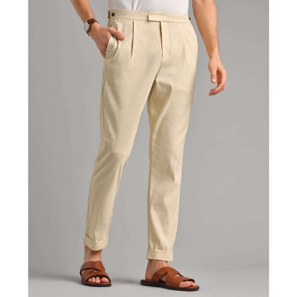 Rhône Amalfi Linen Trouser Slim Fit 38x32 Linen Blend Performance NWT